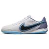Tiempo Legend 9 Academy IC Indoor Soccer Shoes White Baltic Blue Pink Blast Black DA1190-146