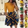 The New Women's Dress Is A Fashionable and Elegant Long-sleeved Dress with A Belt