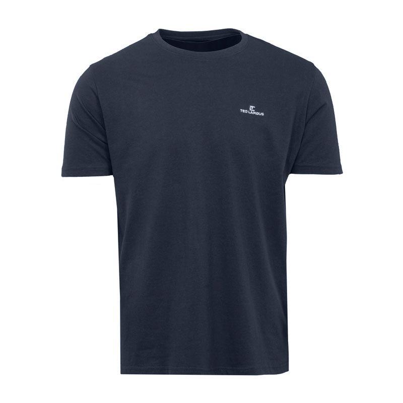 Plain Round Neck T-shirt Luidji Cotton Men TED LAPIDUS