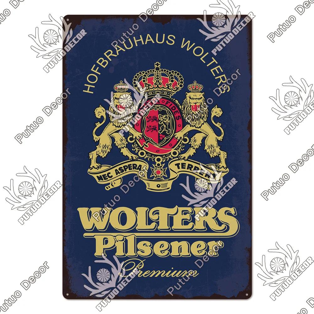 Putuo Decor Germania Beer Brand Metal Sign Plaque Metal Vintage Tin Sign pentru Bar Pub Man Cave Kitchen Club Bar Wall Decor Home