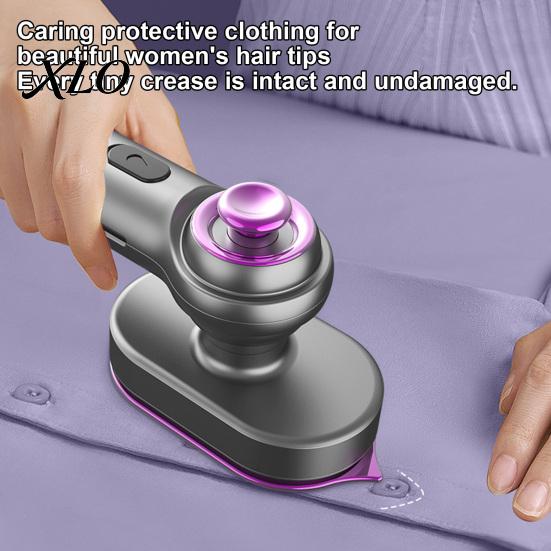 Efficient Steam Iron for Curtains And Bedding Portable Handheld Garment Steamer, Rotating Handle Mini Iron, 60ml Water Tank Capacity, Flat Hanging