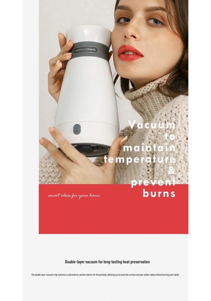 Mofei Portable Electric Kettle - Automatic, Insulating, Large Capacity Travel Kettle for Boiling Water.