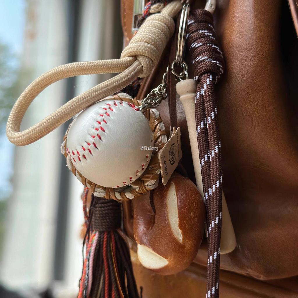 Lye Series Bagel Bag Keychain Pendant & Lanyard Accessory