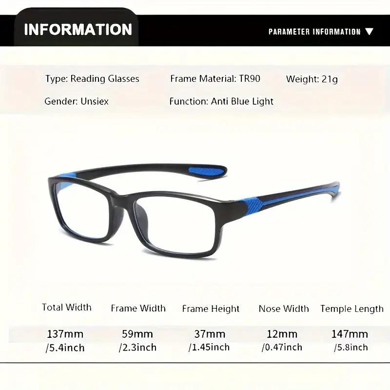 3PCS Sports Reading Glasses for Men Women Comfortable Stylish Presbyopic Readers with Polycarbonate Lenses Bulk