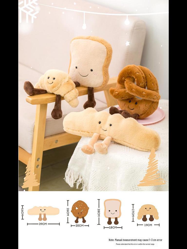 Creative Toast Bread Plush Toy Doll - Comfort Doll for Kids