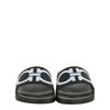 Salvatore Ferragamo Groovy Dual Gancini Slides Black