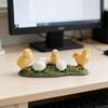 Simulation Poultry Model Realistic Chick Duck Goose Figurine Miniature Farm Animal Educational Toy Home Office Decoration Ornament