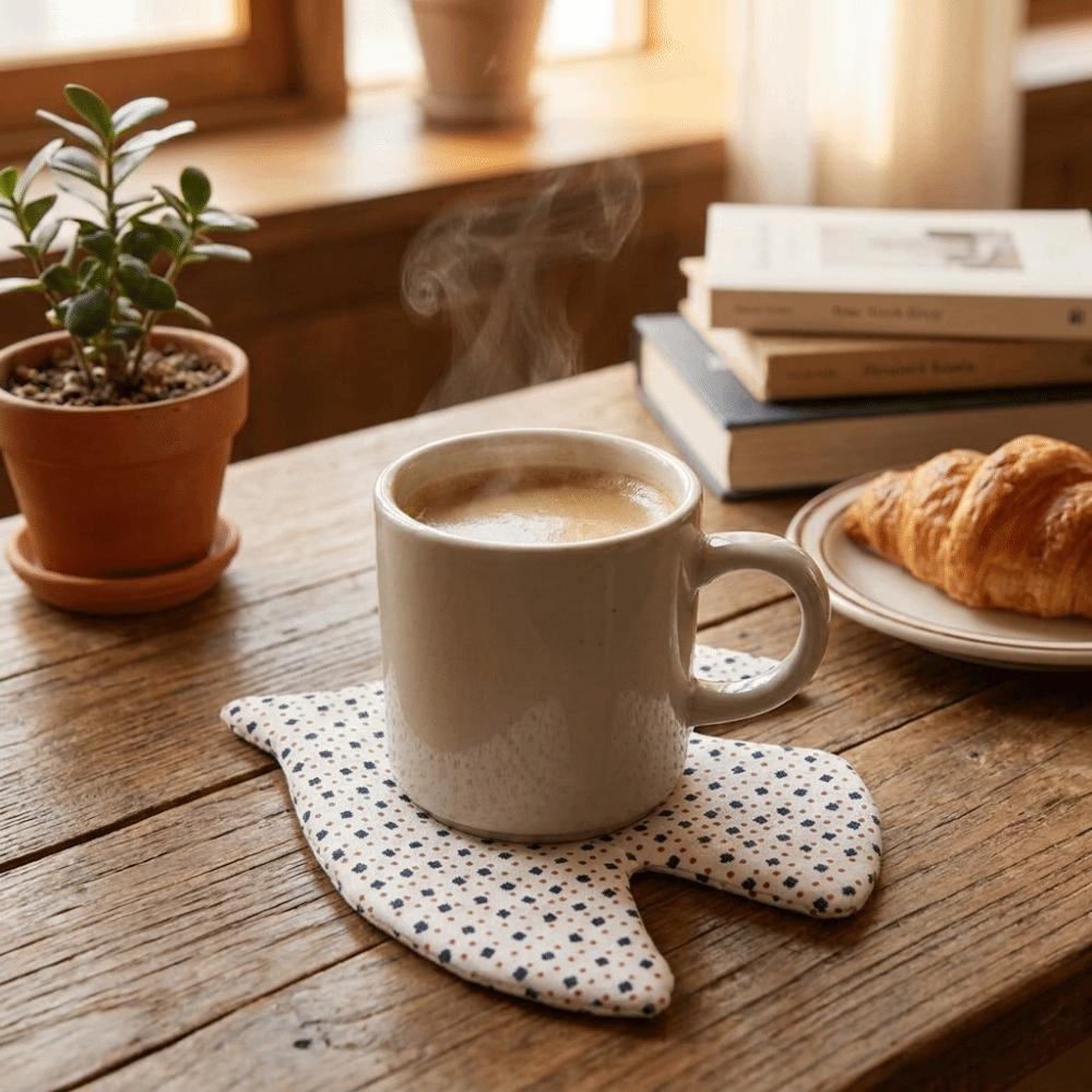 Kitchen Accessories Vintage Bird Coaster Washable Soft Insulation Pad Decorative Anti-Scalding Bowl Mats Photo Props