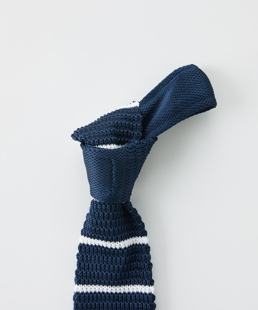 STCO Codigallery Striped Knit Tie Navy_Cntwz11Btn