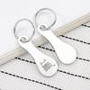 European & American Creative Keychain Accessory: Supermarket Token Tag Stainless Steel Pendant