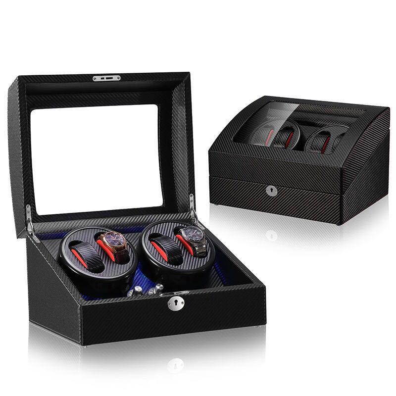 Automatic Watch Winder Box: 4+6 Watch Rotator Case for Mechanical Watches