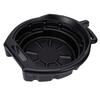 15L Oil Drain Pan with Pour Spout Black Anti Splash Oil Drip Catcher Container for Car Motorcycle Truck