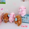 Soft Stuffed Tail Wagging Capybara Keyring Kawaii Capybara Doll Pendant  Kids Toy Gift