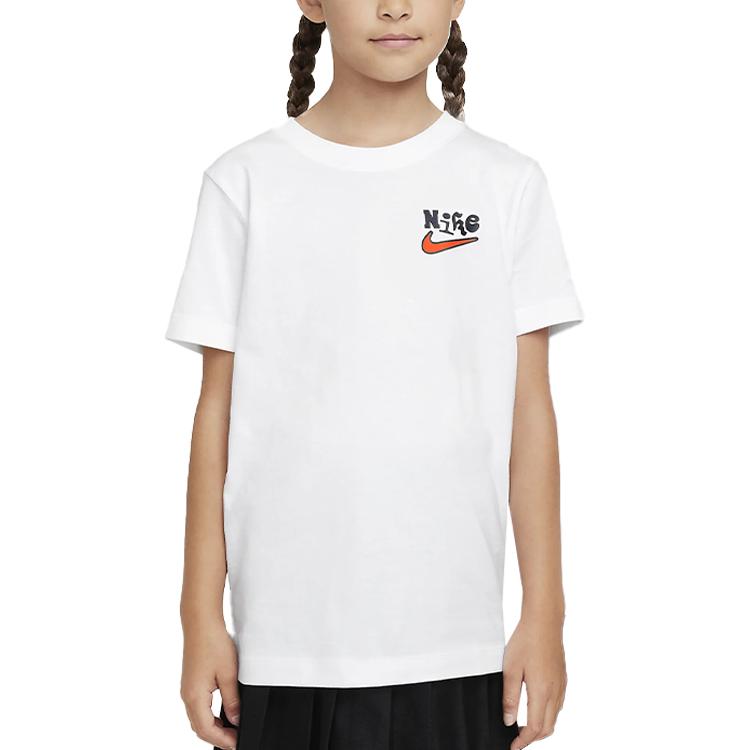 Nike Cotton Soft Lightweight Comfortable Short Sleeve T-Shirt Unisex Tops White FZ5169100