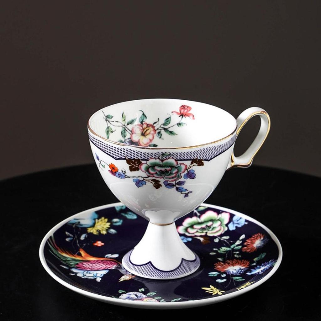 Ceramic Coffee Mug Cappuccino Cup Novelty 220ml,Latte Set,Latte Art with Saucer for