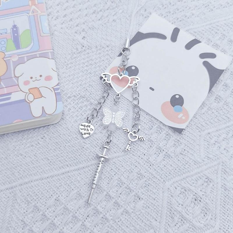 Trend Keychain Ornament Decoration for Bags Phones Sweet Cool Girl Decorations