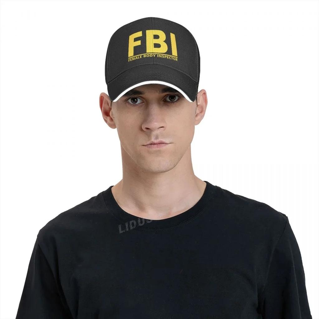 Fbi Funny FeUnisex Y Inspector Baseball Cap Hat Unisexs Women Fish Outdoor Hip Hop Boys Summer Sport Casual Printed Czapka