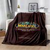 Game World of Warcraft Printed Blanket Kids Warm Flannel Soft and Comfortable Blankets Home travel blanket birthday gift