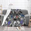 Video Game Controller Blanket Coral Fleece Plush Textile Decor Gameboy Multifunction Soft Throw Blankets Sofa Travel Bedspread