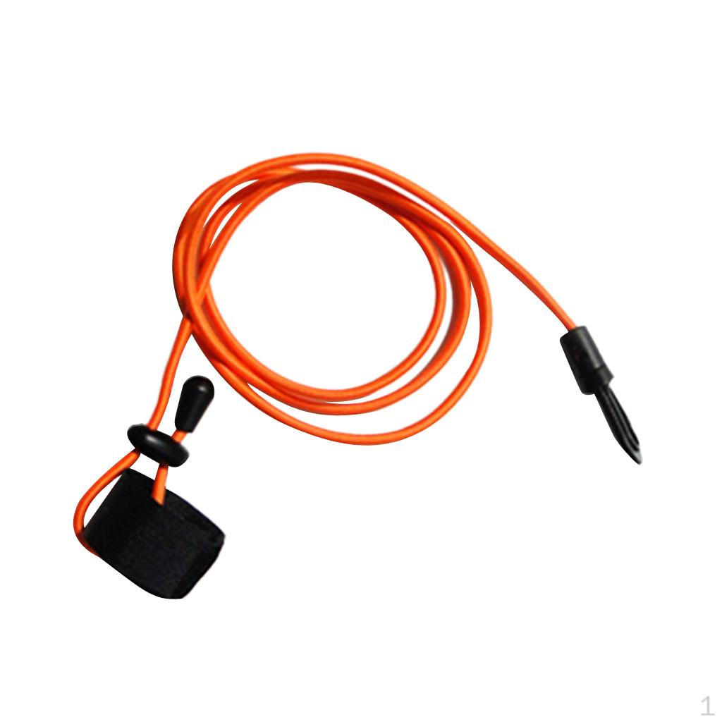 

Cord Fishing Rod / paddle Line with Snap Hook Orange_as described