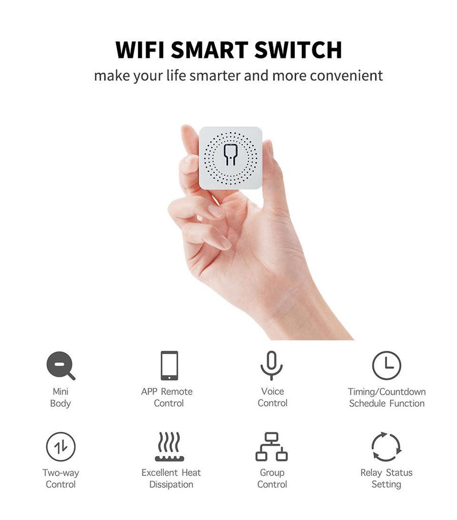 Tuya WiFi Smart Switch: App & Alexa Voice Control, Connects To Dual Control Switch