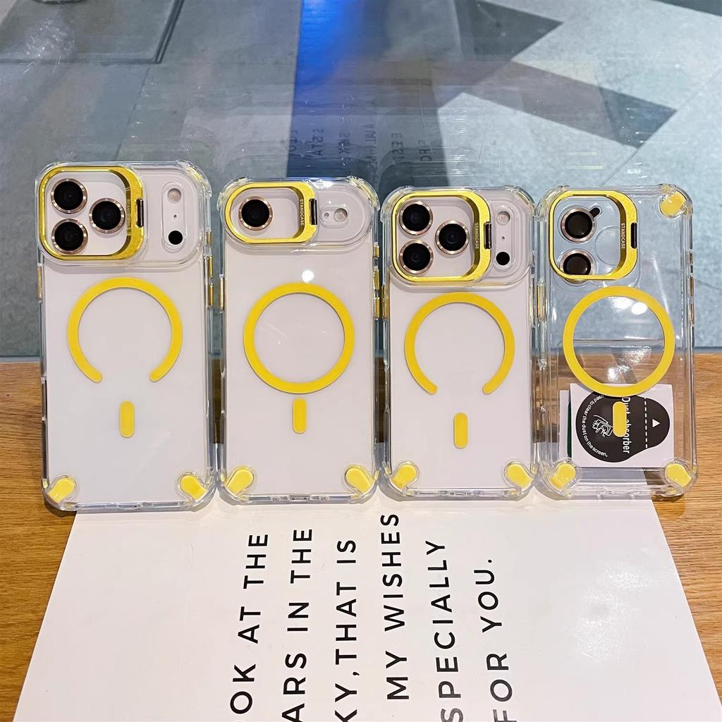 Four-corner airbag anti-drop, suitable for iPhone18ProMax lens holder, mobile phone case, Apple 16 magnetic protective case.