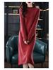 2025 Autumn/Winter Petite Loose Sweater, Semi-High Neck, Casual Knit Top for Middle-Aged Women.