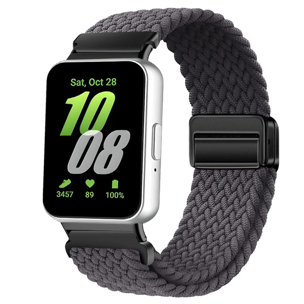 Magnetic Sport for Samsung Galaxy Fit 3 Watch Braided Strap Watchband for Samsung Galaxy Fit 3 Band Accessories Replacement