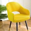 Nordic Curved Chair Cover Integrated Dining Chair Cover With Half Circle Full Coverage Universal Decoration For All Seasons
