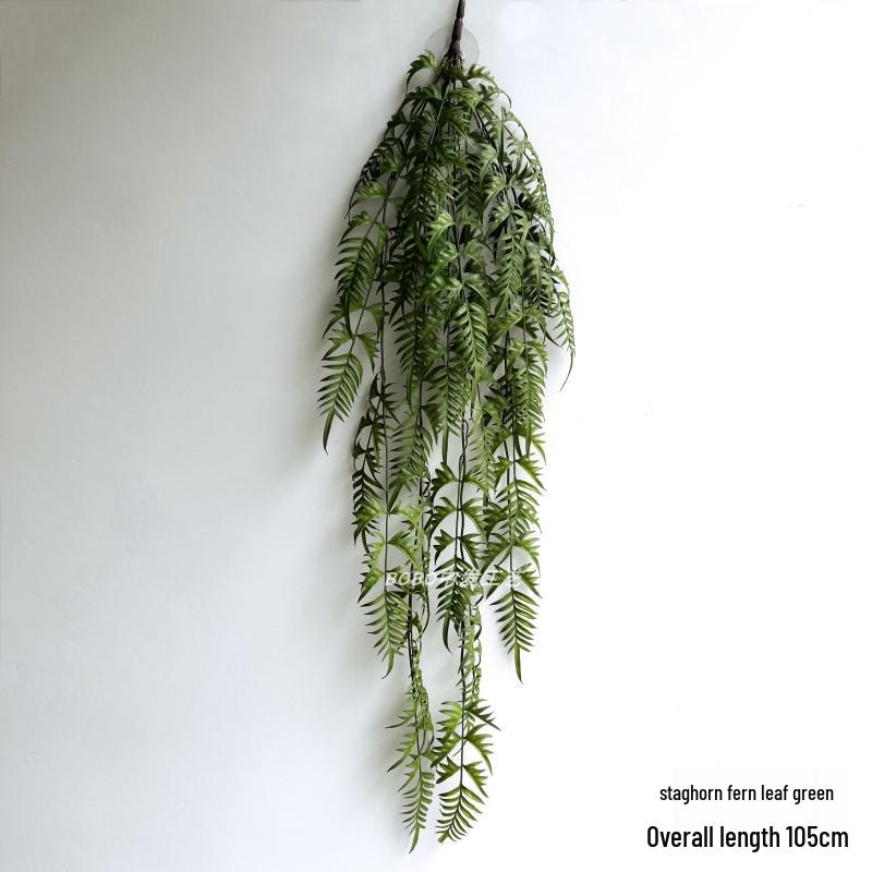 Artificial Spider Plant & Fern Hanging Decor - Trailing Green Vines for Wall & Ceiling