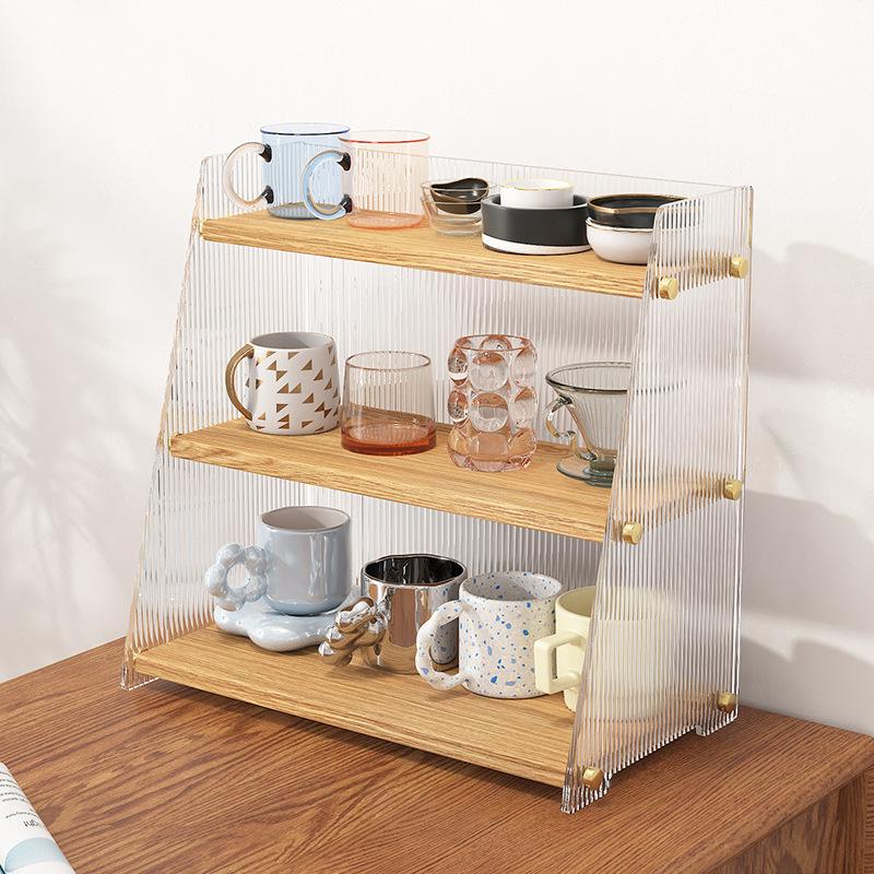 Nordic Acrylic Multi-Layer Desk Organizer for Living Room Decor