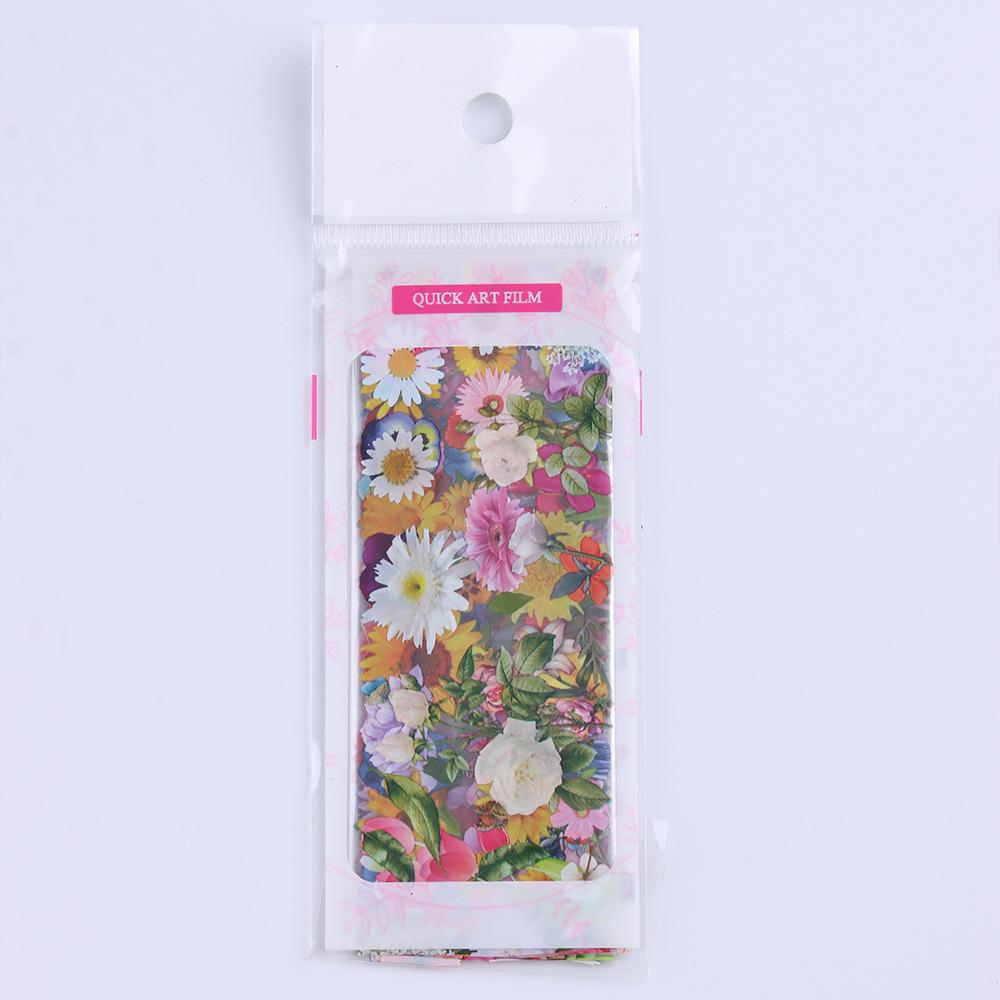

Manicure Starry Sky Paper: 10 Sheets of Colorful Flowers - Rose, Sunflower, Spring & Summer Nature Design