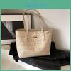 Floral Pattern Simple Large Capacity Women Casual Shoulder Tote Bag For Daily
