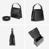 [JW PEI] Fae Handbag - Black Crocodile Emboss 18.8cm x 17.5cm x 8cm