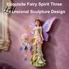 Elegant Entrance Hall Lighting Fairy Wall Night Light Resin Elf Sculpture Lantern for Bedroom 3D Gift Birthday or Housewarming Hanging Art