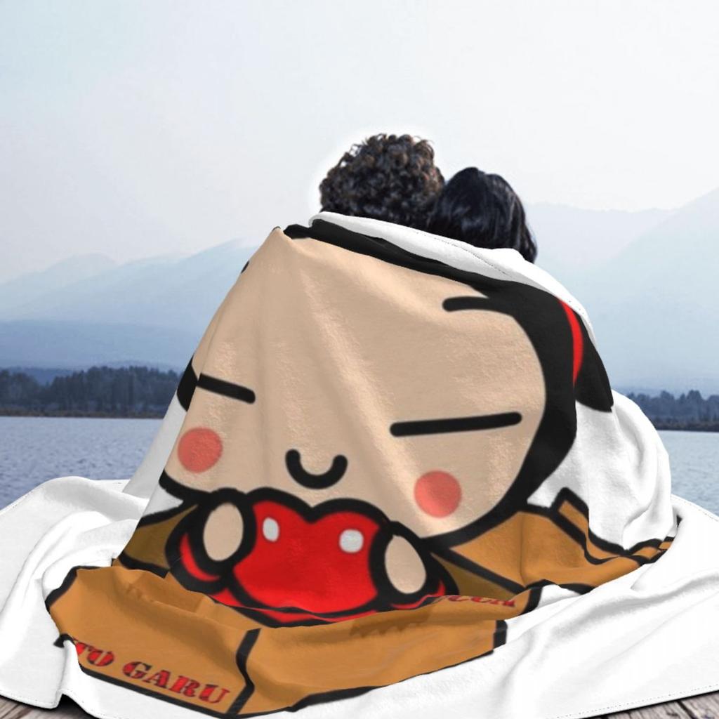 Pucca Blankets Soft Warm Flannel Throw Blanket Cover for Bed Living room Picnic Travel Home Couch
