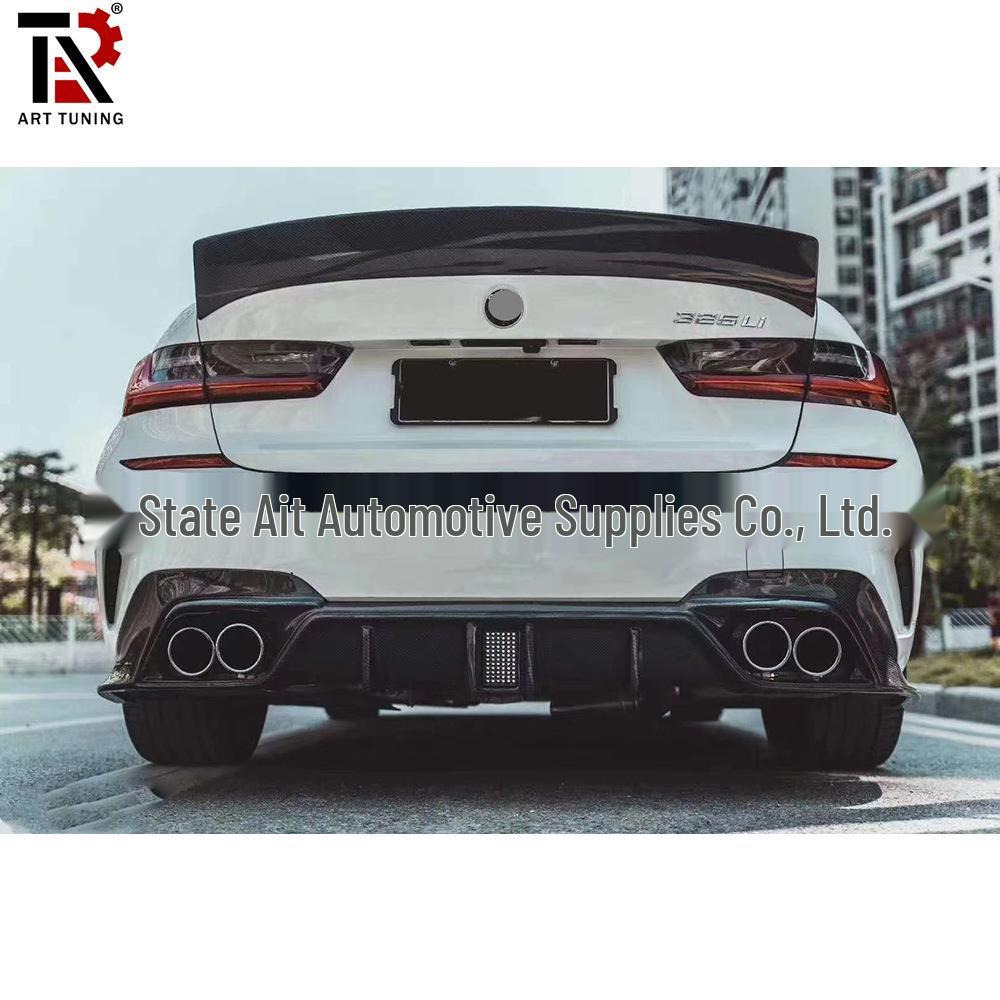 BMW 3 Series G20/G28 Carbon Fiber Body Kit: Front & Rear Lip, Side Skirts, Rear Wing.