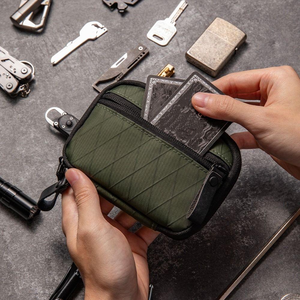 Waterproof EDC Pocket Organizer Nylon Material Tool Storage Bag EDC Wallet Pouch  Outdoor Cycling