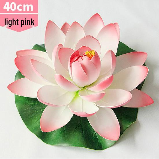 Artificial Lotus Leaf Water Lily for Pond, Fish Tank Decoration, Landscaping, or Buddha Ornaments