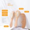 New Pattern 2pcs Baby Care Beech Wool Brush Bath Brush Massage Smooth Hair Massage Beech Flat Comb Baby Cleaning Products