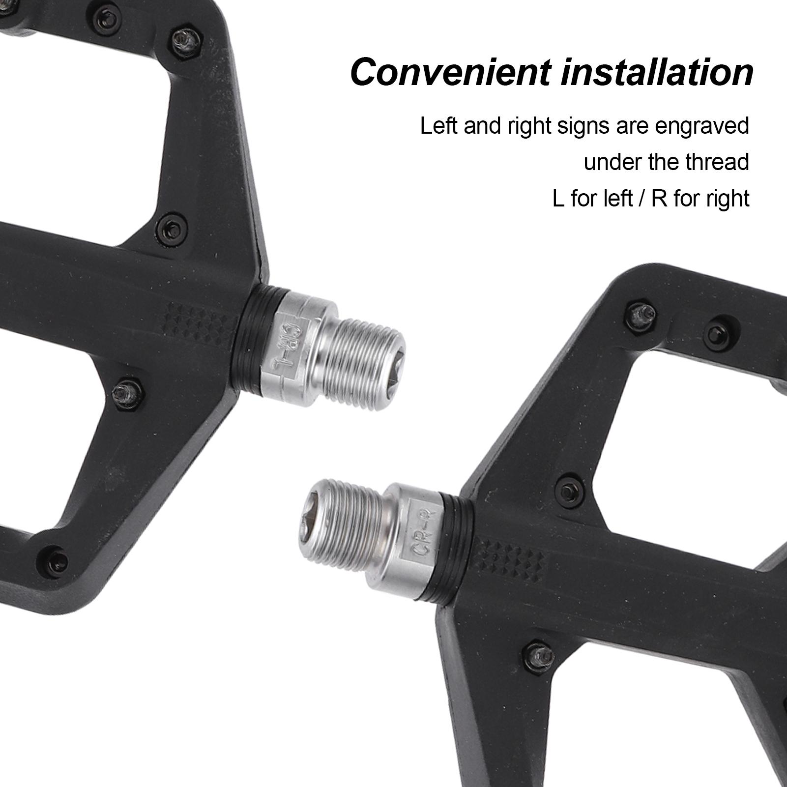 

1 Pair Bike Pedal Anti Slip Nylon Flat Pedals for Road Mountain Bike