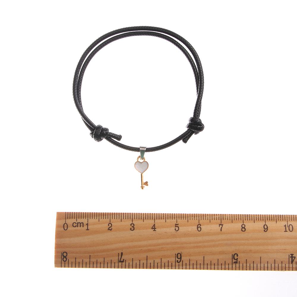 For Women String Couple Charm Rope Key Heart Lock Bangles Bracelets Fashion Accessories Jewelry