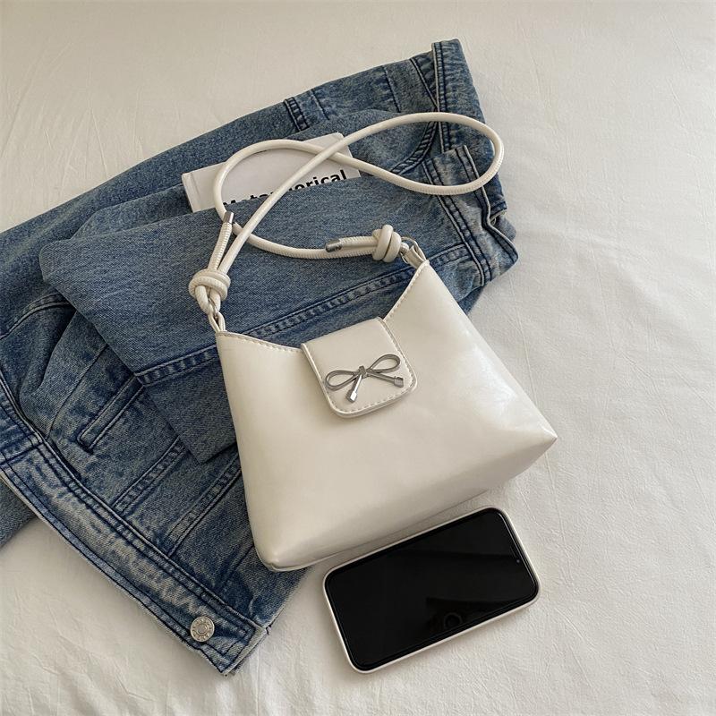 Women Casual Mini Underarm Bucket Bag Single Shoulder Crossbody Daily Handbag