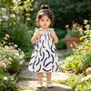 Girls Summer Strap Dress Floral Beach Princess Kids Dress