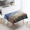 Beautiful Natural Scenery Printed Tablecloth Stain Resistant Waterproof Outdoor Camping  Kitchen Table Home Decor