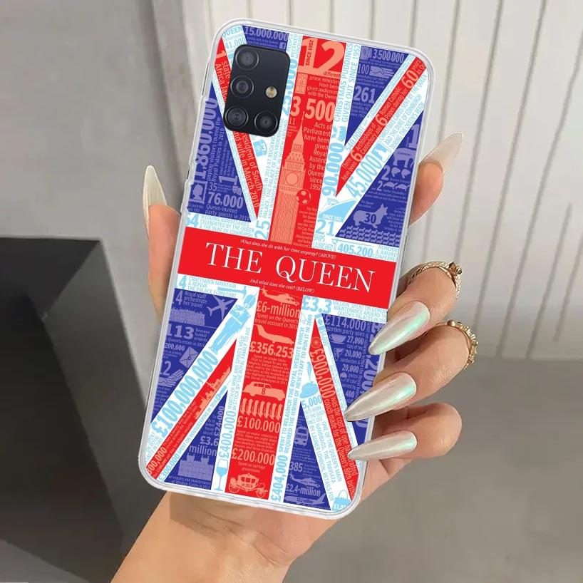 Union Jack England UK Flag Phone Case for Samsung Galaxy A52 A32 A22 A12 A02S A50S A30S A10S Note 20 Ultra 10 Plus S10 A31 A20 A