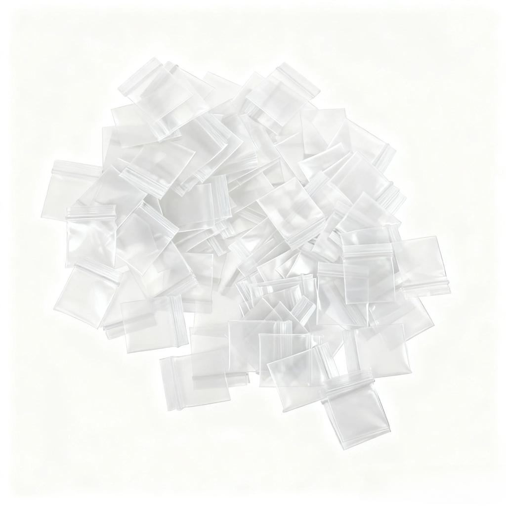 100-1000pcs Colorful Buttons Coins Small Accessories Retail Accessories Storage Packaging Plastic Bags Mini Self Sealing Bags