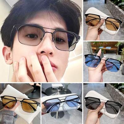 Office Eye Protection Discoloration Ultra Light Frame Anti-Blue Light Glasses Computer Goggles Oversized Eyeglasses
