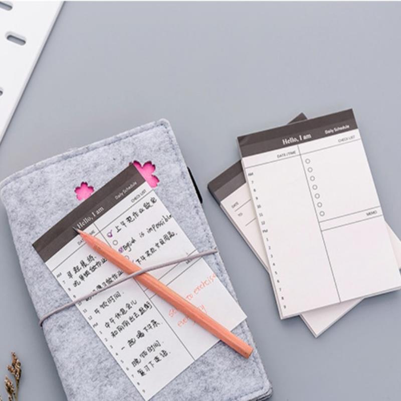 Daily Schedule Memo Pad To Do List Time Sticky Note Schedule Planner Stickers
