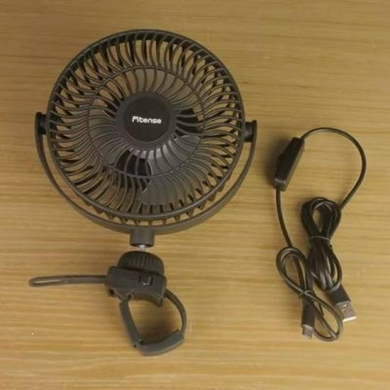 Compact USB Rechargeable Silent Fan for Cycling, Electric Vehicles, Office, and Dormitory Use Default